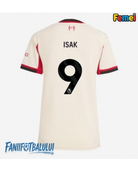 Liverpool Alexander Isak #9 Tricou Fotbal Replică 2025-26 Femei Deplasare